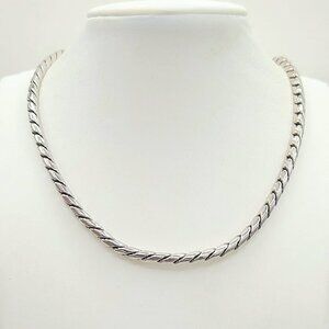 David Yurman Cobra Link Necklace - 4mm - 24" - RARE